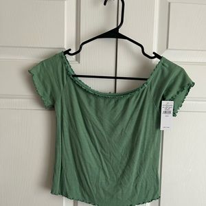 NWT American Eagle Crop Top in Green
